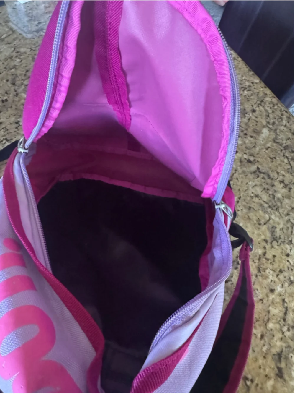 Girl’s (elementary school age) Nike Pink Purple Mini Backpack One Size